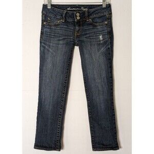 American Eagle Stretch Jeans Women’s Size 2 Artist Distressed  30"x 23" EUC